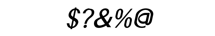 Accordion-BoldItalic Font OTHER CHARS