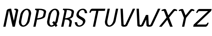 Accordion-BoldItalic Font UPPERCASE