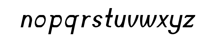 Accordion-BoldItalic Font LOWERCASE