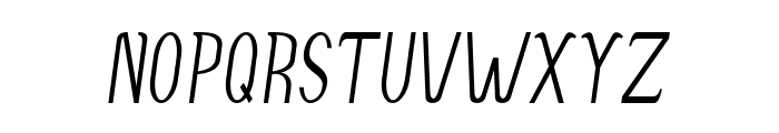 Accordion-CondensedItalic Font UPPERCASE