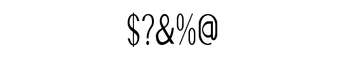 Accordion-CondensedRegular Font OTHER CHARS