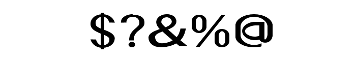 Accordion-ExpandedBold Font OTHER CHARS