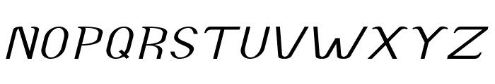 Accordion-ExpandedItalic Font UPPERCASE