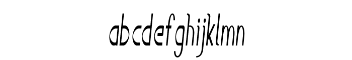 Accordion-ExtracondensedItalic Font LOWERCASE