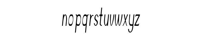 Accordion-ExtracondensedItalic Font LOWERCASE