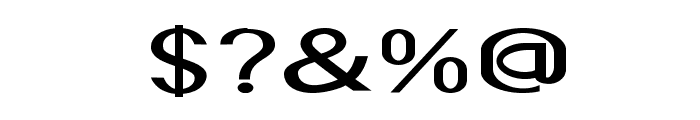 Accordion-ExtraexpandedBold Font OTHER CHARS