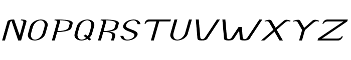 Accordion-ExtraexpandedItalic Font UPPERCASE