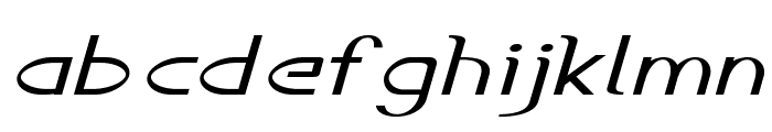 Accordion-ExtraexpandedItalic Font LOWERCASE