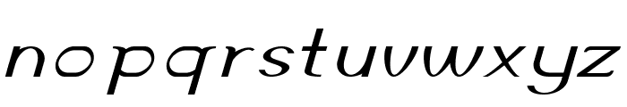 Accordion-ExtraexpandedItalic Font LOWERCASE