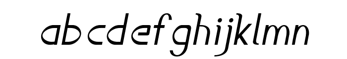 Accordion-Italic Font LOWERCASE