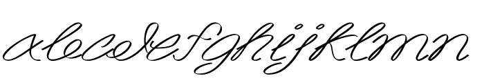 Akir-ExtraexpandedItalic Font LOWERCASE