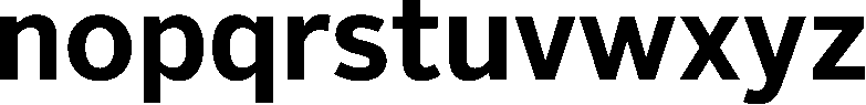 Alright Sans Bold Font LOWERCASE