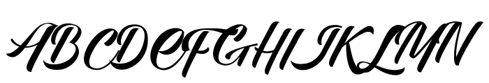 Allita Script Font UPPERCASE