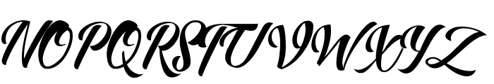 Allita Script Font UPPERCASE
