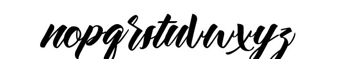 Allita Script Font LOWERCASE
