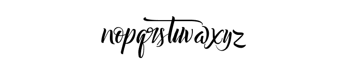 Bareken Typeface Font LOWERCASE