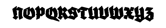 Blaktur Font UPPERCASE