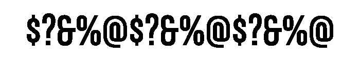 Chalet Comprime Cologne 1970 Font OTHER CHARS