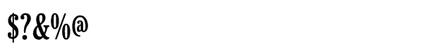 Cheltenham FB Std Bold Condensed Font OTHER CHARS
