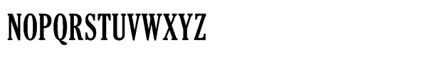 Cheltenham FB Std Bold Condensed Font UPPERCASE