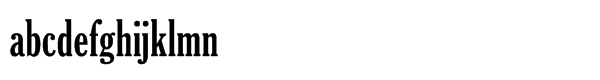 Cheltenham FB Std Bold Condensed Font LOWERCASE