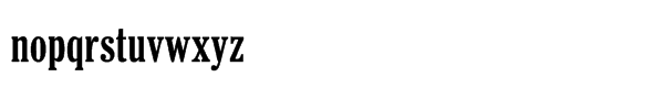 Cheltenham FB Std Bold Condensed Font LOWERCASE