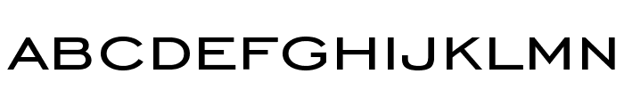 Chisel Wide Normal Font LOWERCASE