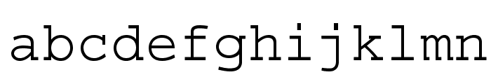 CourierStd Font LOWERCASE