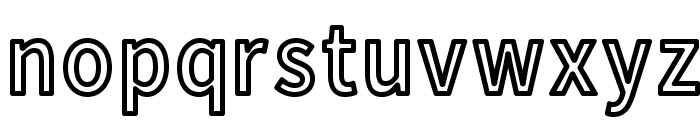 Falling Sky Condensed Outline Font LOWERCASE