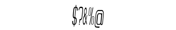 Findley-ExtracondensedItalic Font OTHER CHARS