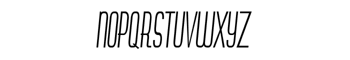 Findley-ExtracondensedItalic Font UPPERCASE