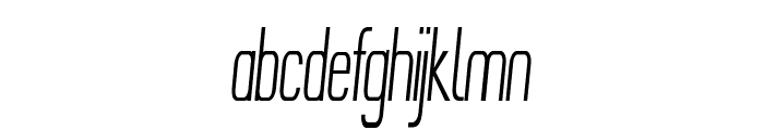 Findley-ExtracondensedItalic Font LOWERCASE