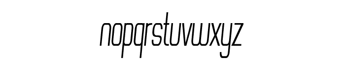 Findley-ExtracondensedItalic Font LOWERCASE