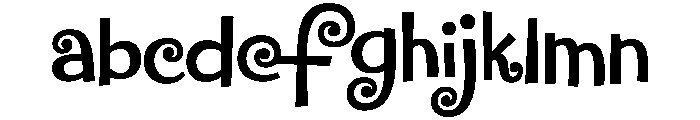 Girard Sansusie Font LOWERCASE