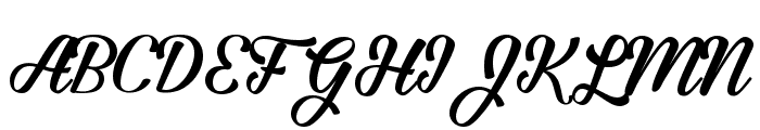 Hillda Script Font UPPERCASE