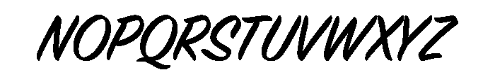 House Script Font UPPERCASE