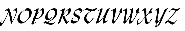 Lynda Cursive Normal Font UPPERCASE
