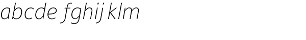 Maurea-Thin Italic Font LOWERCASE