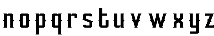 Mudhens Fill Font LOWERCASE