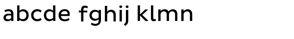 Pluto Sans Regular Font LOWERCASE