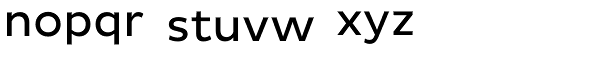 Pluto Sans Regular Font LOWERCASE