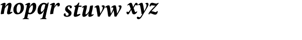 Pona Bold Italic Font LOWERCASE