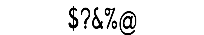 Rockridge-CondensedRegular Font OTHER CHARS