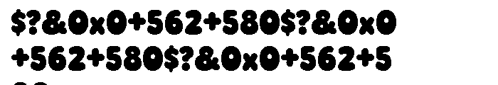 Sudsy Font OTHER CHARS