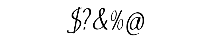 Tinsel-CondensedRegular Font OTHER CHARS