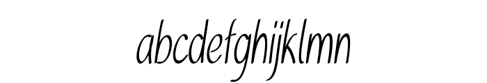 Tinsel-ExtracondensedRegular Font LOWERCASE