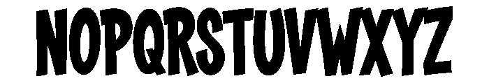Typography of Coop Bold Font LOWERCASE