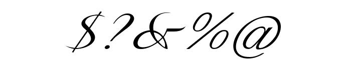Voladro-ExpandedItalic Font OTHER CHARS