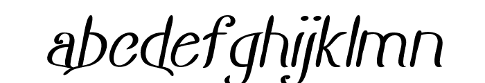 WillowWood-BoldItalic Font LOWERCASE