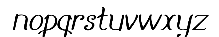 WillowWood-BoldItalic Font LOWERCASE